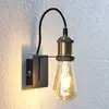 Image de Applique murale Lindby Aurella, hauteur 16 cm, laiton vieilli, métal