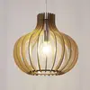 Image de Lindby suspension Sina, Ø 35 cm, bois, E27