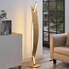 Image de Lucande Lampe sur pied LED Marija, doré, intensité variable, 140 cm