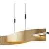 Image de Lucande LED Suspension Marija à intensité variable (Moderne) en Doré Métal e. a. pour Salon & Salle manger (1 lampe,à), lampe plafonnier suspension
