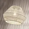 Image de Lindby Suspension filaire Ottavio papier torsadé, blanc