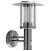 Image de Lindby LED Applique extérieure Gregory (Moderne) en Gris Inox (1 lampe,à), pour mur extérieur/façade de maison terrasse und balcon