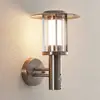 Image de Lindby applique d'extérieur LED Gregory, détecteur, acier inoxydable, IP44