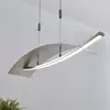 Image de Lucande Suspension LED Marija, 91 cm, argent, intensité variable