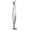 Image de LED Lampadaire Marija à intensité variable (Moderne) en Argent Métal e. a. pour Salon & Salle manger (1 lampe,à), Sur Pied, Lampe a de Sol