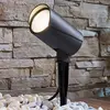 Image de Lucande Projecteur d'extérieur LED Anton, piquet de terre, anthracite, métal