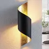 Image de Applique murale Lindby Vanni, noir/or, métal, hauteur 57cm
