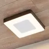 Image de Lucande Plafonnier d'extérieur LED Sora, angulaire, capteur, IP54