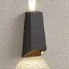 Image de Lucande Applique d'extérieur LED Dagur, gris foncé