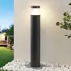 Image de Lucande, potelet LED Darja, anthracite, métal, 100 cm, IP54