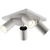 Image de Arcchio Spot Brinja à intensité variable (Moderne) en Blanc Aluminium e. a. pour Couloir (à 4 lampes, GU10) Lampe encastrable plafonnier applique