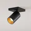 Image de Spot Arcchio Brinja, noir, angulaire, Ø 6 cm, à 1 lampe, GU10