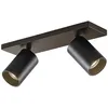 Image de Arcchio Spot Brinja à intensité variable (Moderne) en Noir Aluminium e. a. pour Couloir (à 2 lampes, GU10) Lampe encastrable plafonnier applique