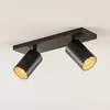 Image de Spot Arcchio Brinja, noir, angulaire, Ø 6 cm, 2 ampoules, GU10