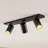 Image de Spot Arcchio Brinja, noir, angulaire, Ø 6 cm, à 3 lampes, GU10