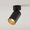 Image de Spot Arcchio Brinja, noir, rond, hauteur 13 cm, Ø 6 cm