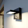 Image de Applique d'extérieur LED Lucande Silvan, anthracite, avec détecteur, IP54