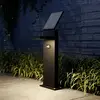 Image de Lampe solaire de jardin à LED Lucande Silvan, 60 cm, détecteur, anthracite