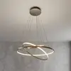 Image de Suspension LED Lucande Ezana, nickel, métal, Ø 80 cm