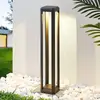 Image de Lucande Borne lumineuse LED Fery, anthracite, métal, 80 cm, IP65