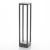 Image de Lucande LED Borne Eclairage Exterieur Carlota (Moderne) en Noir Aluminium (1 lampe,à), Lumineuse Luminaire Lampe Jardin Led
