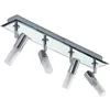 Image de Lindby Spot Zela à intensité variable (Moderne) en Argent Métal e. a. pour Salle de bain (à 4 lampes, G9) Lampe encastrable plafonnier applique