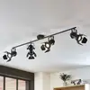 Image de Spot pour plafond Lindby Tilen, à 4 lampes, noir, métal, 125 cm