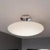 Image de Lindby Plafonnier LED Gunda, blanc, verre, Ø 48 cm, à intensité variable
