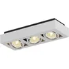 Image de Arcchio Plafonnier Ronka à intensité variable (Moderne) en Blanc Aluminium e. a. pour Salon & Salle manger (à 3 lampes, GU10) Luminaire Lampe Plafond Eclerage Eclairage