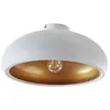 Image de Lindby Plafonnier Gerwina à intensité variable (Moderne) en Blanc Métal e. a. pour Salon & Salle manger (1 lampe,à E27), Luminaire Lampe Plafond Eclerage Eclairage Interieur