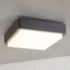 Image de Plafonnier d'extérieur LED Lindby Nermin, 22 cm, IP65, angulaire