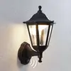 Image de Applique d'extérieur LED Lindby Iavo, capteur, noir, lanterne
