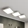 Image de Lucande Plafonnier LED Ilira, 3 lampes, argent, CCT, intensité variable