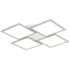Image de Lucande LED Plafonnier Ilira à intensité variable (Moderne) en Gris Aluminium e. a. pour Cuisine (à 4 lampes,), Eclairage Lampe Luminaire Plafond Eclerage