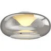 Image de Lucande LED Plafonnier Mijo (Moderne) en Gris Verre e. a. pour Chambre à coucher (1 lampe,à), Eclairage Lampe Luminaire Plafond Eclerage Interieur