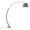Image de Lucande Lampadaire Evelyna (Moderne) en Gris Textile e. a. pour Chambre à coucher (1 lampe,à E27), arqué lampadaire arc lampe sur pied de salon éclairage