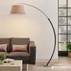 Image de Lucande Lampe sur pied Evelyna, gris/noir, métal, 192 cm