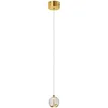 Image de Lucande LED Suspension en verre Hayley (Moderne) Transparent Verre e. a. pour Salon & Salle à manger (1 lampe,à), Luminaire Lampe plafond Plafonnier Suspendue