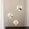 Image de Lucande Suspension LED Hayley, Ø 25 cm, 3 lampes, chrome, verre