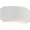 Image de Lindby Applique Murale Cassian à intensité variable (Moderne) en Blanc Plâtre/Terre Cuite e. a. pour Chambre coucher (1 lampe,à E14), Lampe Eclairage Luminaire Mural