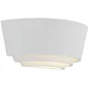 Image de Lindby Applique Murale Azriel à intensité variable (Moderne) en Blanc Plâtre/Terre Cuite e. a. pour Chambre coucher (1 lampe,à E14), Lampe Eclairage Luminaire Mural