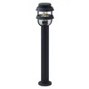 Image de Lindby Luminaire extérieur Alvaro à intensité variable (Moderne) en Noir Aluminium (1 lampe,à E27), Borne lumineuse borne luminaire pour socle