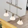 Image de Lindby suspension Delira, 3 lampes, nickel, hauteur réglable