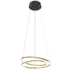 Image de Lindby LED Suspension Davian à intensité variable (Moderne) en Doré Aluminium e. a. pour Salon & Salle manger (1 lampe,à), lampe plafonnier suspension