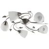 Image de Lindby Plafonnier Yannie à intensité variable (Antique, Classic) en Gris Métal e. a. pour Salon & Salle manger (à 5 lampes E14) Luminaire Lampe Plafond Eclerage Eclairage
