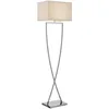 Image de Lucande Lampadaire Tissu Evaine (Moderne) en Blanc Métal e. a. pour Salon & Salle à manger (1 lampe,à E27), Sur Pied Lampe a de Sol