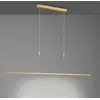 Image de Suspension LED Quitani Tolu, longueur 179 cm, laiton