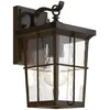 Image de Lindby Applique Exterieur Charmaine à intensité variable (Antique, Classic) en Marron Aluminium (1 lampe,à E27) Murale Luminaire Lampe Jardin Eclairage
