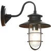 Image de Lindby Applique Exterieur Kyan à intensité variable (Antique, Classic) en Noir (1 lampe,à E27) Murale Luminaire Lampe Jardin Eclairage