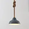 Image de Lindby suspension Chaby, Ø 29 cm, à 1 lampe, métal, corde